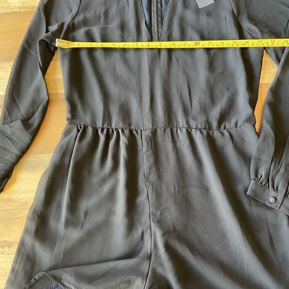 NWT Abercrombie & Fitch Black Long Sleeve Romper - size 2 - Picture 9 of 10